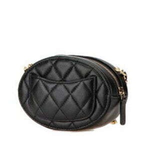 Chanel Coco Accents Black Shoulder Chain Plated Gold Lambskin Crossbody Bag Mark